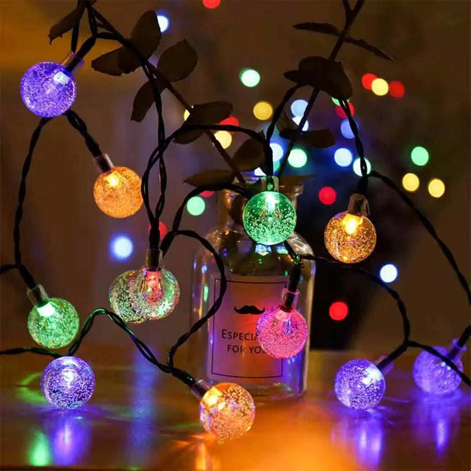 14 LED Crystal Ball String  Lights