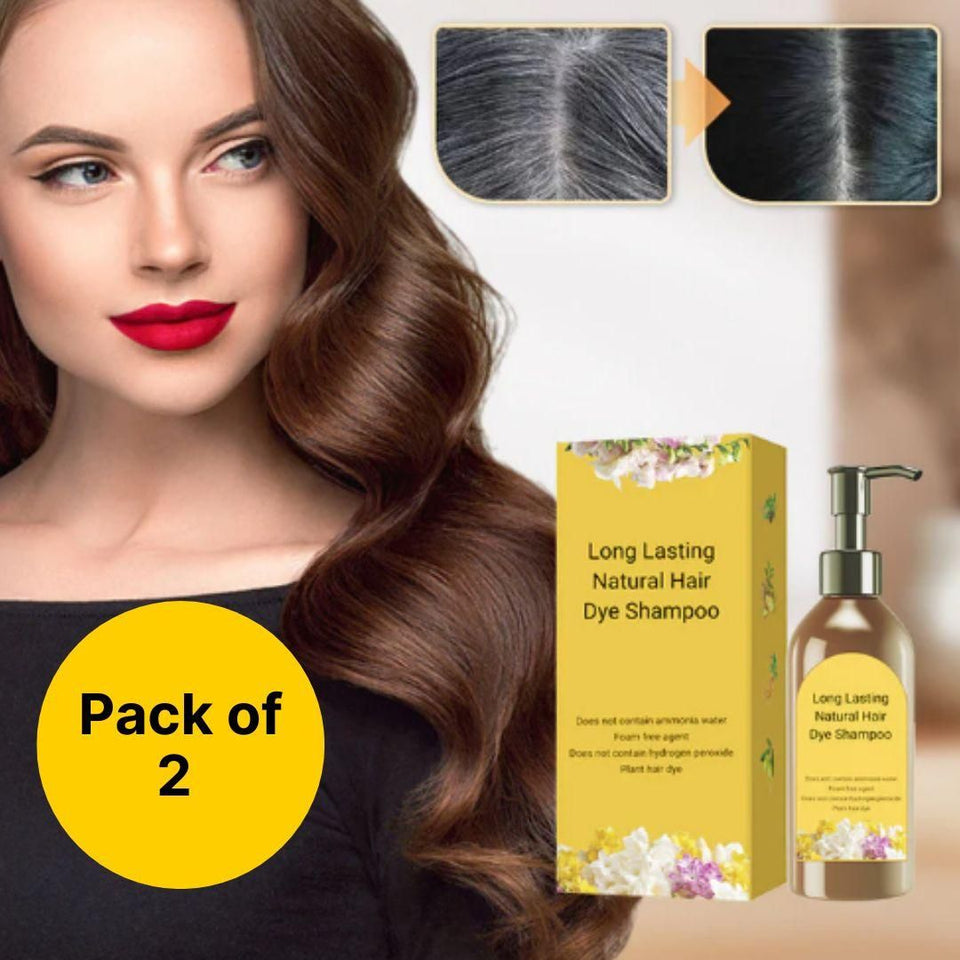 Japanese Natural Hair Dye Shampoo for Men & Women (Buy 1 Get 1 Free)